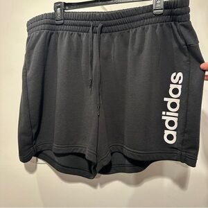 Adidas Women's Black Athletic French Terry Shorts